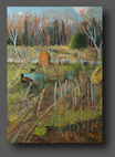 The Allotments in January 100x70cm